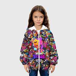 Куртка с капюшоном детская BRAWL STARS: SANDY, цвет: 3D-белый — фото 2