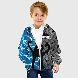 Куртка с капюшоном детская ЪУЪ FORTNITE, цвет: 3D-белый — фото 2