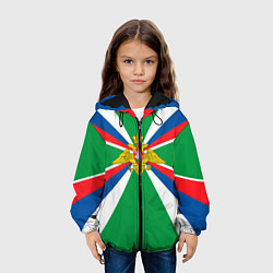 Куртка с капюшоном детская Пограничные Войска, цвет: 3D-черный — фото 2