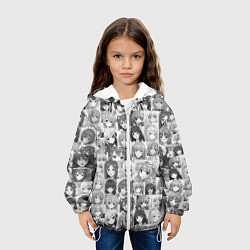 Куртка с капюшоном детская Аниме девушки, цвет: 3D-белый — фото 2