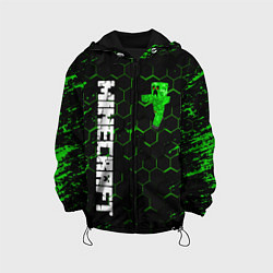 Куртка с капюшоном детская MINECRAFT, цвет: 3D-черный