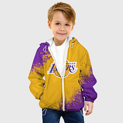 Куртка с капюшоном детская LA LAKERS KOBE BRYANT, цвет: 3D-белый — фото 2