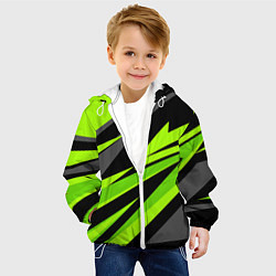 Куртка с капюшоном детская Форма для фитнеса, цвет: 3D-белый — фото 2