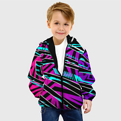 Куртка с капюшоном детская Форма для фитнеса, цвет: 3D-черный — фото 2