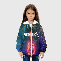 Куртка с капюшоном детская Metallicaспина, цвет: 3D-белый — фото 2