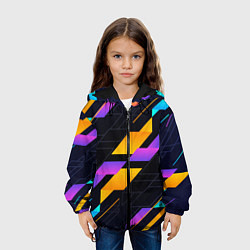 Куртка с капюшоном детская Modern Geometry, цвет: 3D-черный — фото 2