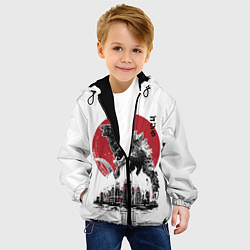 Куртка с капюшоном детская GODZILLA, цвет: 3D-черный — фото 2