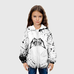 Куртка с капюшоном детская ПОШЛАЯ МОЛЛИ, цвет: 3D-белый — фото 2