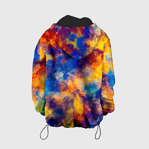 Детская куртка Огненно-синий полутон / 3D-Черный – фото 2