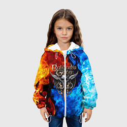 Куртка с капюшоном детская BALDURS GATE, цвет: 3D-белый — фото 2
