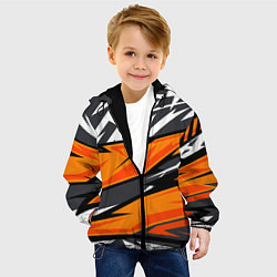Куртка с капюшоном детская Bona Fide Одежда для фитнеса, цвет: 3D-черный — фото 2