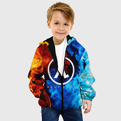 Куртка с капюшоном детская HALF-LIFE, цвет: 3D-черный — фото 2
