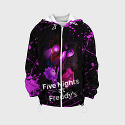 Куртка с капюшоном детская FIVE NIGHTS AT FREDDYS, цвет: 3D-белый