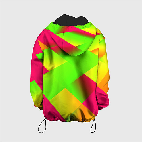 Детская куртка Fortnite гамма абстракция / 3D-Черный – фото 2