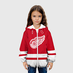 Куртка с капюшоном детская Детройт Ред Уингз, цвет: 3D-белый — фото 2