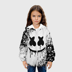 Куртка с капюшоном детская Marshmello, цвет: 3D-белый — фото 2