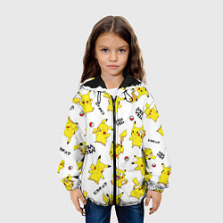 Куртка с капюшоном детская ПИКАЧУ, цвет: 3D-черный — фото 2