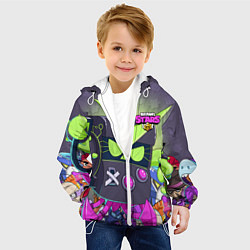 Куртка с капюшоном детская BRAWL STARS 8-BIT, цвет: 3D-белый — фото 2