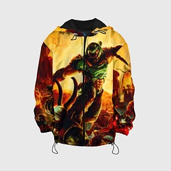 Куртка с капюшоном детская Doom Eternal, цвет: 3D-черный
