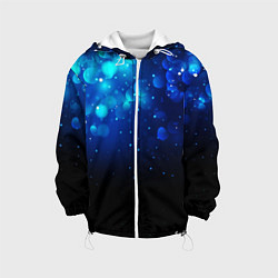Куртка с капюшоном детская BLACK & BLUE, цвет: 3D-белый