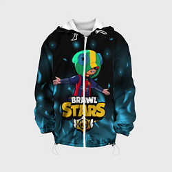 Куртка с капюшоном детская Leon Messi Brawl Stars, цвет: 3D-белый
