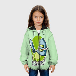 Куртка с капюшоном детская Засланный кабачок, цвет: 3D-черный — фото 2