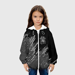 Куртка с капюшоном детская QUEEN, цвет: 3D-белый — фото 2