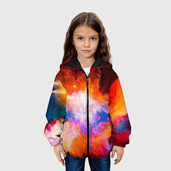 Куртка с капюшоном детская Space, цвет: 3D-черный — фото 2