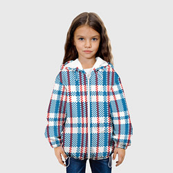 Куртка с капюшоном детская Текстура Сумка Челнока, цвет: 3D-белый — фото 2