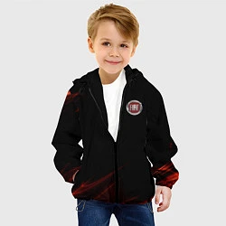 Куртка с капюшоном детская FIAT, цвет: 3D-черный — фото 2