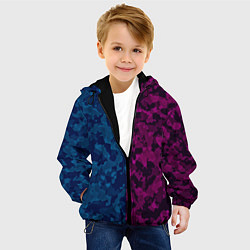 Куртка с капюшоном детская МИЛИТАРИ, цвет: 3D-черный — фото 2