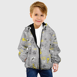 Куртка с капюшоном детская Looney Tunes, цвет: 3D-черный — фото 2