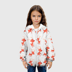 Куртка с капюшоном детская Милый олень, цвет: 3D-белый — фото 2