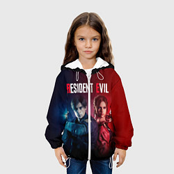 Куртка с капюшоном детская Resident Evil 2, цвет: 3D-белый — фото 2