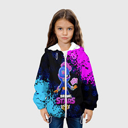 Куртка с капюшоном детская BRAWL STARS TARA, цвет: 3D-белый — фото 2