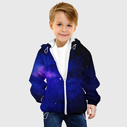 Куртка с капюшоном детская КОСМОС, цвет: 3D-белый — фото 2