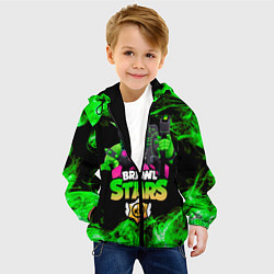 Куртка с капюшоном детская Brawl Stars Virus 8-Bit, цвет: 3D-черный — фото 2