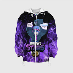 Куртка с капюшоном детская Brawl Stars DJ Frank, цвет: 3D-белый