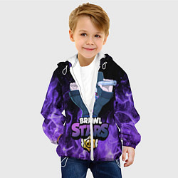 Куртка с капюшоном детская Brawl Stars DJ Frank, цвет: 3D-белый — фото 2