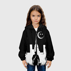 Куртка с капюшоном детская Борец с COVID19, цвет: 3D-черный — фото 2