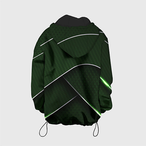 Детская куртка Шкода мини логотип / 3D-Черный – фото 2