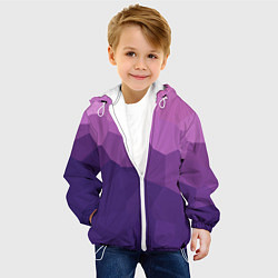 Куртка с капюшоном детская Пикси кристаллы, цвет: 3D-белый — фото 2