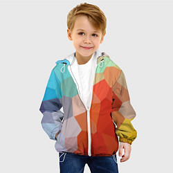 Куртка с капюшоном детская Пикси кристаллы, цвет: 3D-белый — фото 2