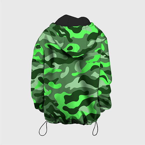 Детская куртка CAMOUFLAGE GREEN / 3D-Черный – фото 2