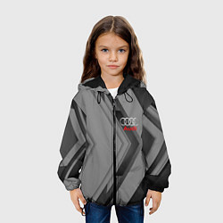 Куртка с капюшоном детская AUDI, цвет: 3D-черный — фото 2