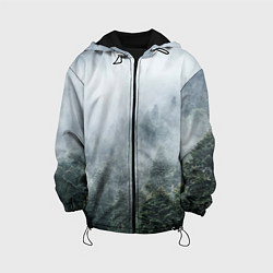 Куртка с капюшоном детская Туманный лес, цвет: 3D-черный