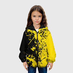 Куртка с капюшоном детская Ночное солнце, цвет: 3D-черный — фото 2