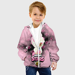 Куртка с капюшоном детская Brawl stars Unicorn, цвет: 3D-белый — фото 2