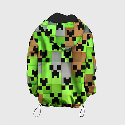 Детская куртка Minecraft / 3D-Черный – фото 2