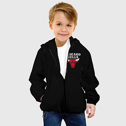 Куртка с капюшоном детская CHICAGO BULLS, цвет: 3D-черный — фото 2